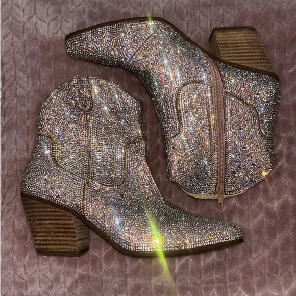 Mattise Rhinestone Booties - Picture 3 of 3